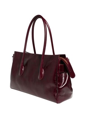 Bordeaux shiny lambskin shoulder bag ROBERTO FESTA | EMERALDATANNICO